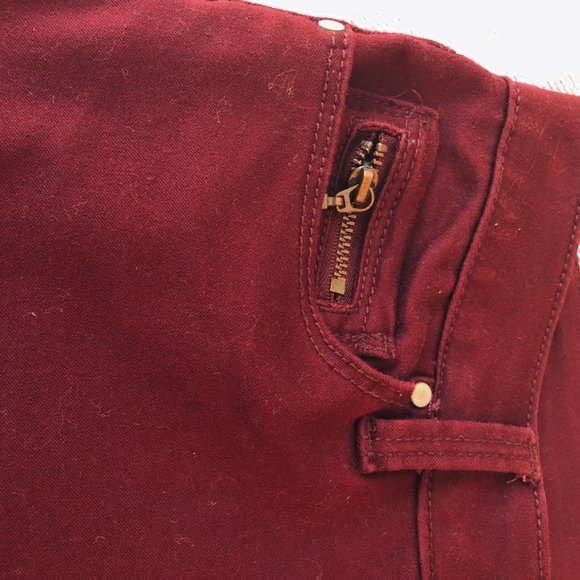 🌟HP!🌟 Design Lab | Burgundy Jeans - Picture 6 of 9